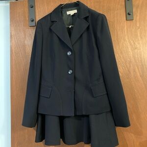 Navy Blazer and Skirt Set